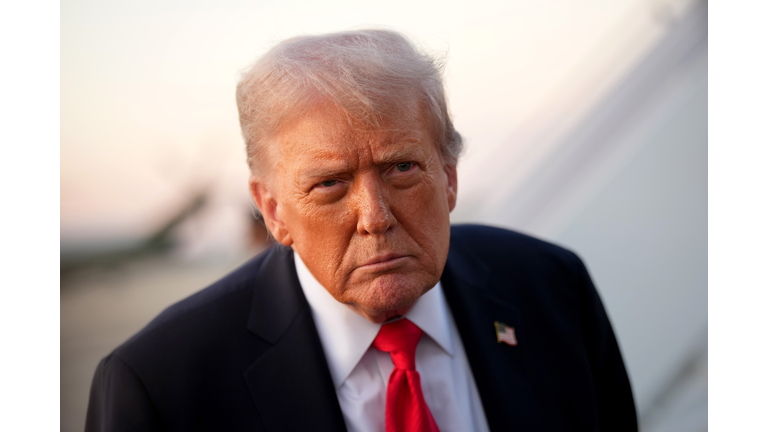 President Trump Travels To New York To Attend U.S. Open Finals