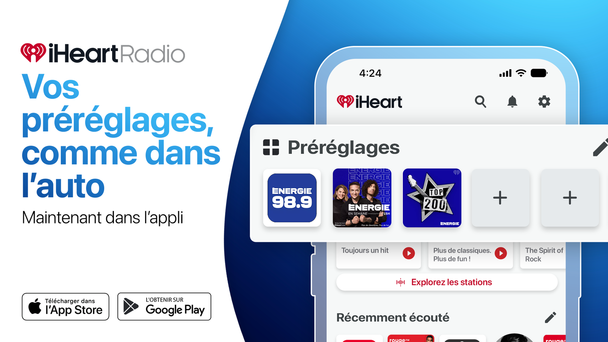 Ajoutez ÉNERGIE à vos préréglages