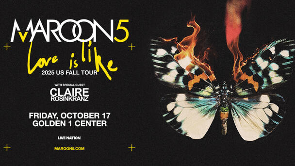 Listen To Win Tickets To See Maroon 5 On October 17th At Golden 1 Center!