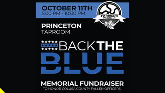Back the Blue Event at Princeton Taproom for Farmer's Brewing
