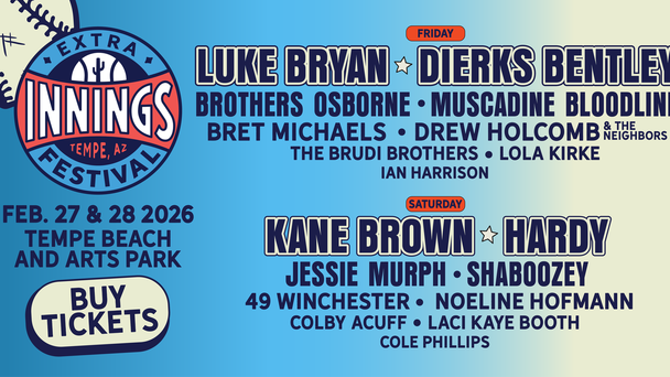 Win Tickets To The Extra Innings Festival Featuring Luke, Dierks, Kane, and More!