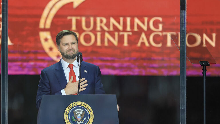 Memorial Service Held For Slain Conservative Activist Charlie Kirk At State Farm Stadium