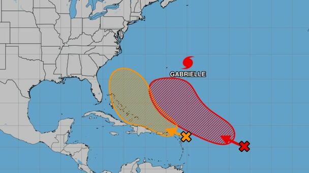 VIDEO: Cat 4 Hurricane Gabrielle & Two More Tropical Disturbances