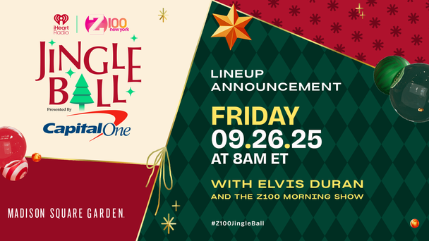 It's Here!🎄Listen Friday Morning At 8am For This Years Z100 Jingle Ball Lineup!