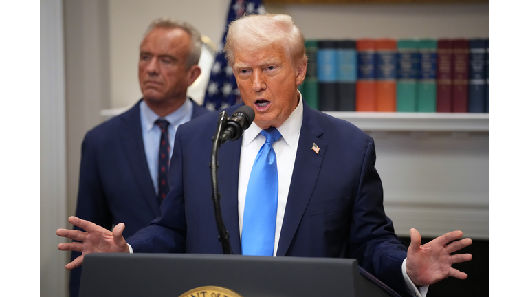 President Trump Makes Announcement On New Theories On Autism Causation In Children