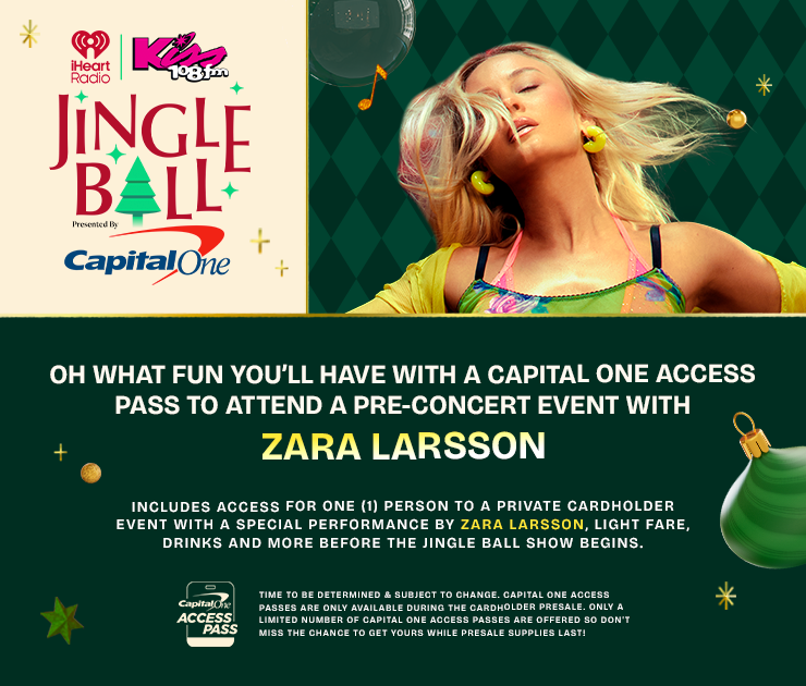 Oh what fun you'll have with a Capital One Access Pass to attend a pre-concert event with Zara Larsson