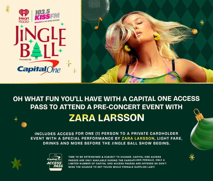 Oh what fun you'll have with a Capital One Access Pass to attend a pre-concert event with Zara Larsson