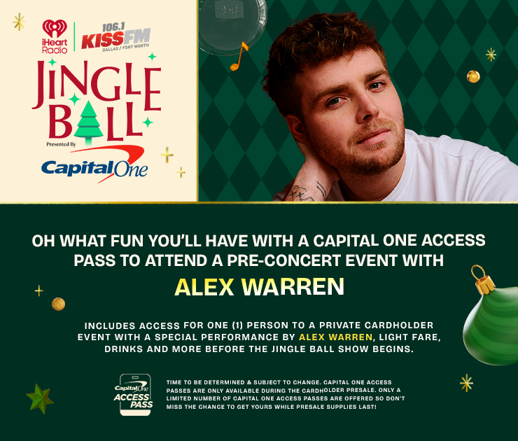Oh what fun you'll have with a Capital One Access Pass to attend a pre-concert event with Alex Warren