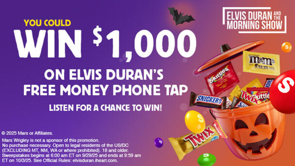 Elvis Duran and the Morning Show’s Mars Wrigley Free Money Phone Tap Sweepstakes