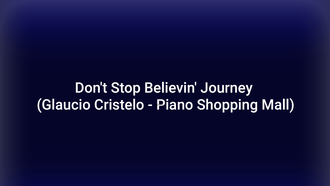 Don't Stop Believin' Journey (Piano Shopping Mall)! Incredible!! 