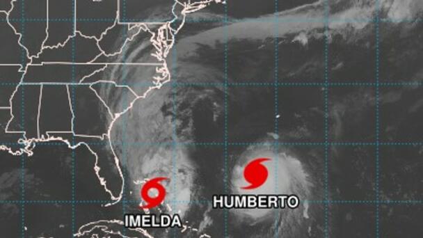Imelda Set To Become Hurricane; Cat 4 Humberto Unleashing on Bermuda