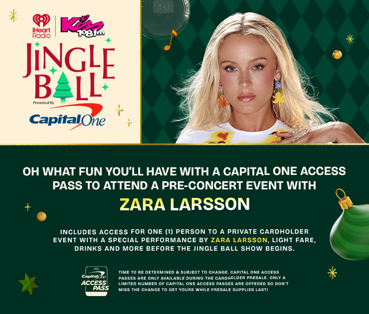 Oh what fun you'll have with a Capital One Access Pass to attend a pre-concert event with Zara Larsson