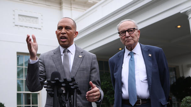 Hakeem Jeffries Blasts Trump For Posting Racist AI Video