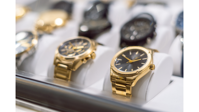 high end golden watches shop