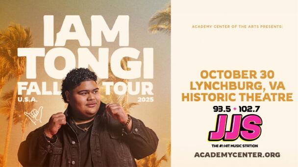 Win Tickets to American Idol Winner IAM TONGI at the Academy Center of the Arts, From 93.5/102.7 JJS!