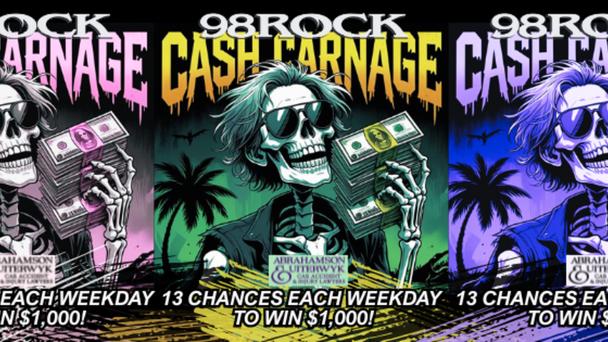 Cash Carnage - $1,000 13 Chances Weekdays!