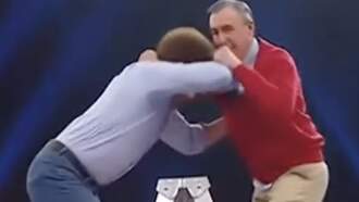 Bob Ross vs Mr Rogers in WWE!!  - Best AI Ever!!!