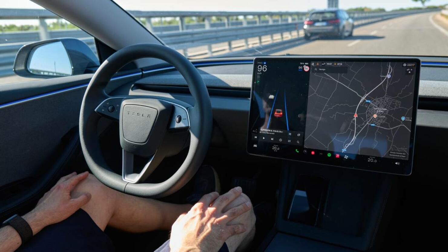 New Tesla Model 3 With Full Self-Driving Activated