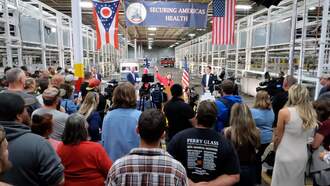 Senator Moreno Answers Questions in News Conference on Glove Company