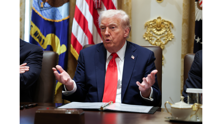 President Trump Holds Cabinet Meeting At The White House