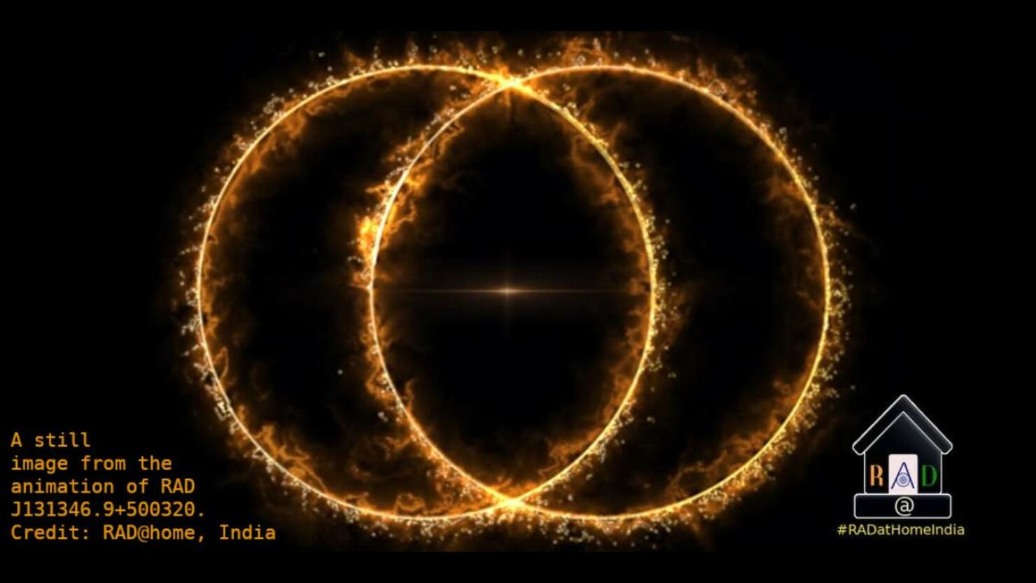 This double ring image is a still from an artistic animation 