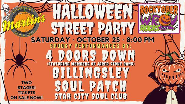 Win Tickets to Martin's Downtown Halloween Street Party From 96.3 ROV!
