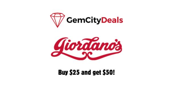 Gem City Deals: Giordano's Buy $25 Get $50!