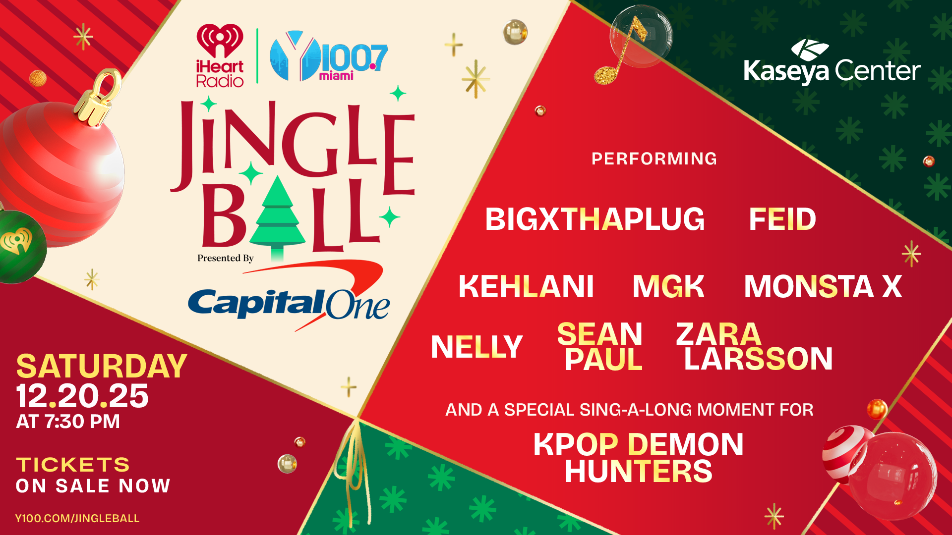 Our 2023 #Y100JingleBall Lineup