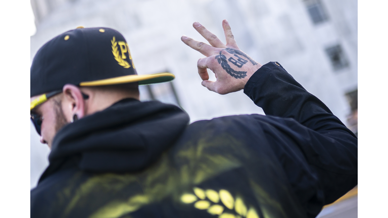Oregon Proud Boys Rally At State Capitol For January 6 Anniversary