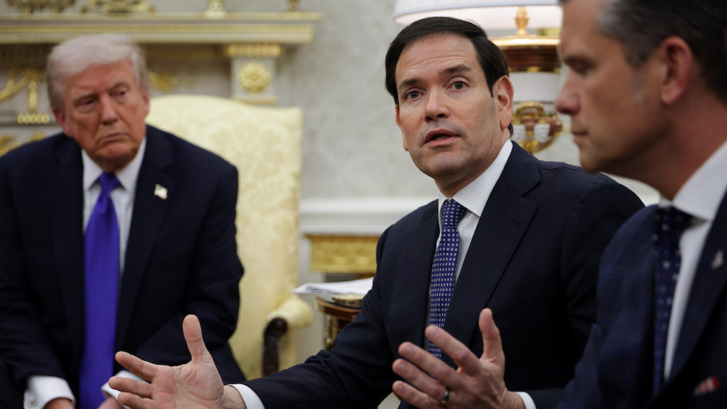 President Trump Meets With NATO Secretary General Mark Rutte In The Oval Office