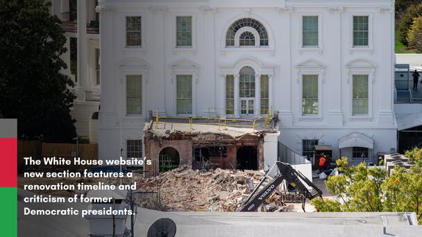 Presidential 'Scandals' Added To White House Website Amid Demolition Outcry