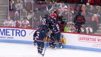 #11 UConn MHOC storms back to win at #4 BU 8-4