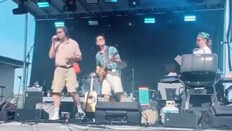 A Band Has A Guy On Stage Grilling While They're Playing!