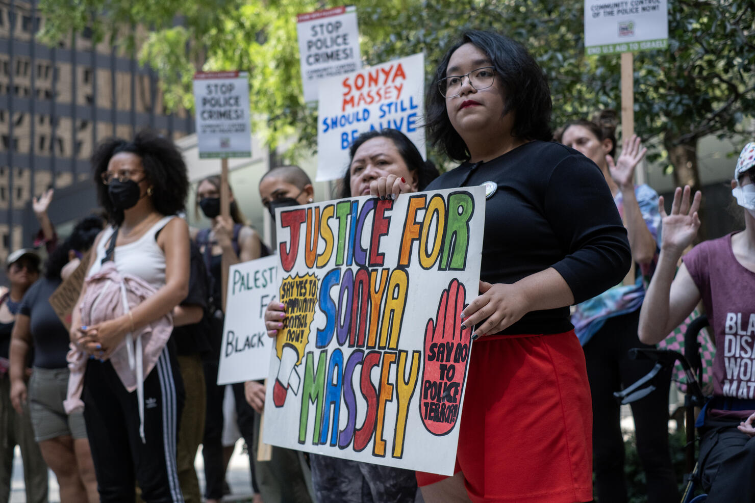 Chicago Black Lives Matter Activists Protest Police Killing Of Sonya Massey