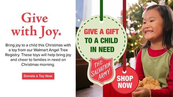 Give a Gift to a Child in Need with The Salvation Army