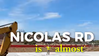 Nicolas Road is Almost Complete!
