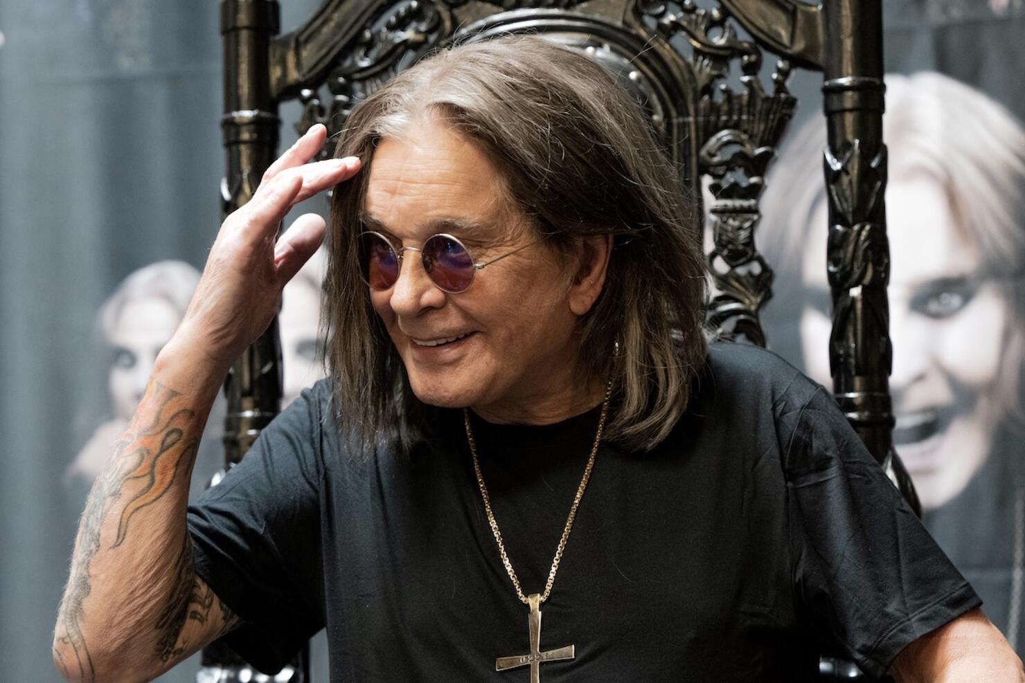 Ozzy Osbourne Signs Copies Of His Album "Patient Number 9"