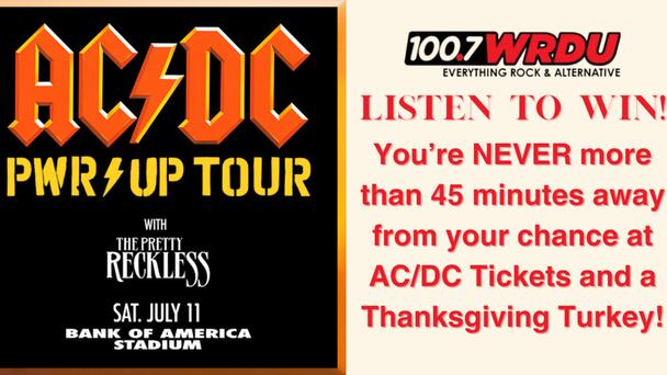 Listen To Win Tickets To AC/DC In Charlotte!