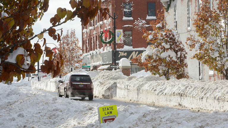 Snow removal efforts in Buffalo