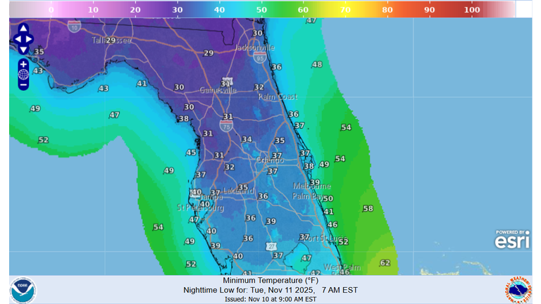 WFLA ORL Low Temps / Shelters