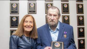  Mass State Treasurer Returns Purple Heart to Army Veteran 