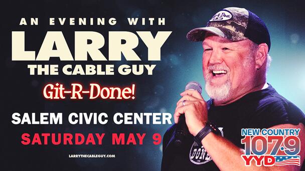 Win Tickets to LARRY THE CABLE GUY at Salem Civic Center in 2026 From New Country 107.9 YYD!