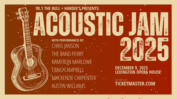 Get tickets for Acoustic Jam 2025 presented by Hardees and 98.1 The Bull!