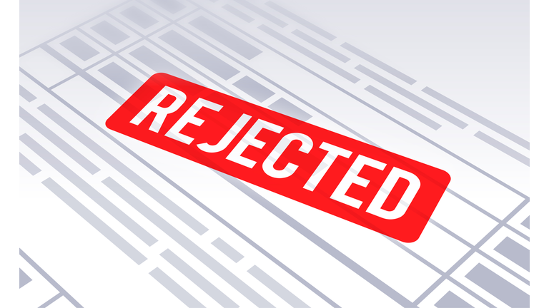 Rejected Denied Document Claim Form Stamp