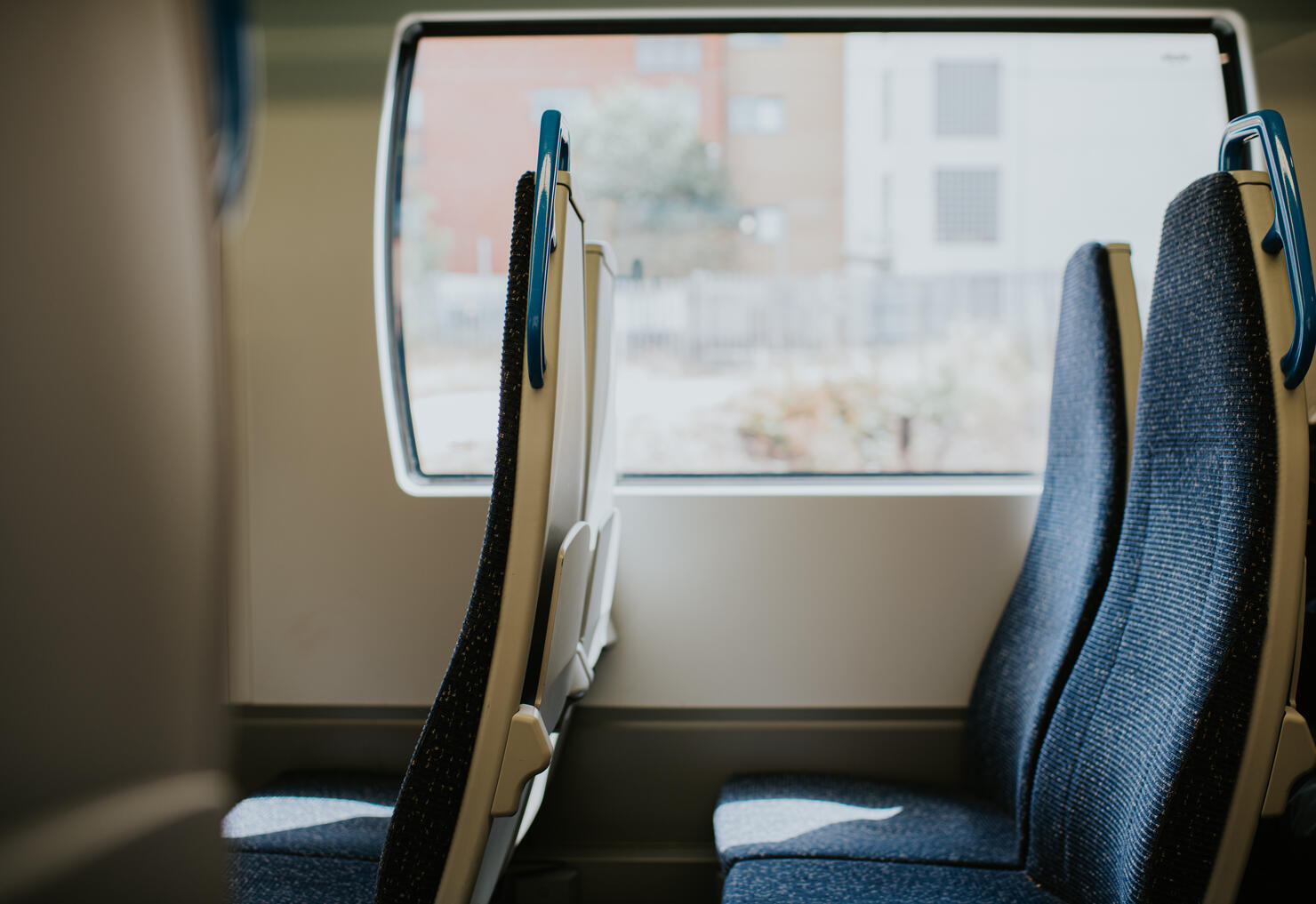An interior of a train carriage