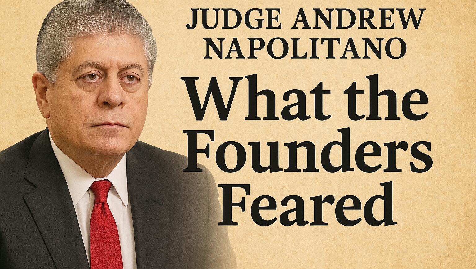Judge Napolitano - What the Founders Feared