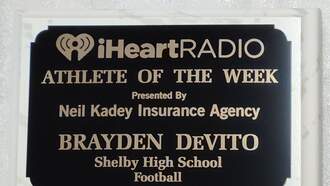 Brayden DeVito - Shelby Football - Named iHeart Radio "Athlete of the Week"