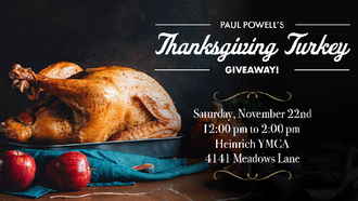 Paul Powell's Thanksgiving Turkey Giveaway!