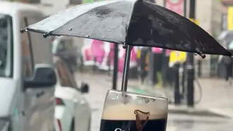 Protect Your Pint Of Guinness From The Elements With The Guinnbrella! 