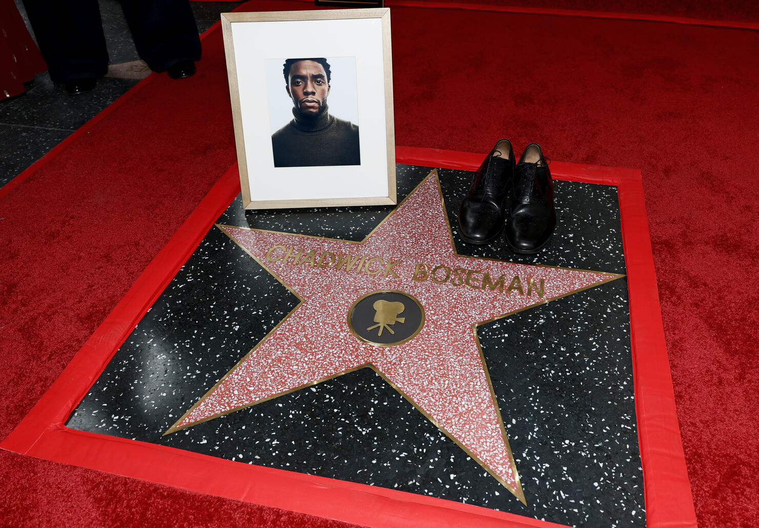 Actor Chadwick Boseman Honored With A Posthumous Star On The Hollywood Walk Of Fame